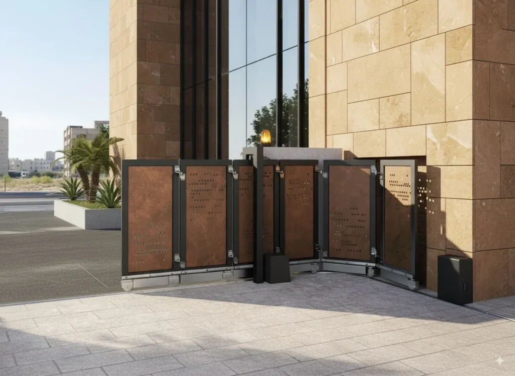 ماطورات-أبواب-المساحات-الضيقة-الأبواب الدوارة المنحنية-المشاريع المعمارية الخاصة