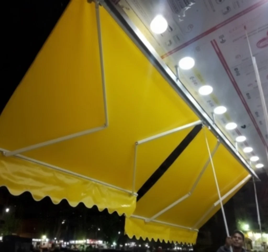 المظلات المفصلية - المحلات والمقاهي