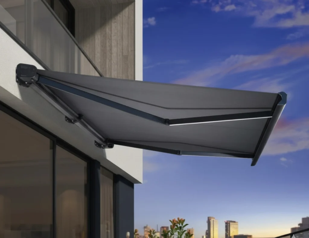 مظلات الكاسيت - واجهات المنازل الحديثة