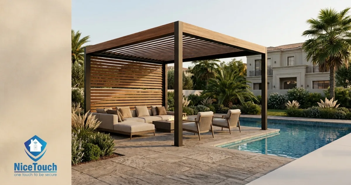 مظلات البيركولا (Pergola) للفلل والحدائق - توريد وتركيب في العراق
